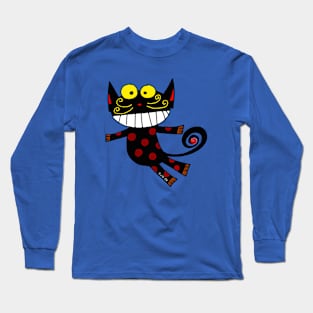 funny black cat Long Sleeve T-Shirt